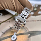 Patek Philippe Nautilus 7118 Watch Blue Dial Stone Bezel 35.2mm