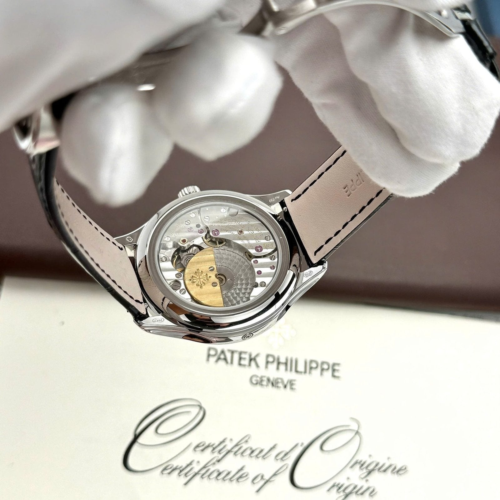 Patek Philippe Grand Complications 5327 White Watch Leather Strap 40mm