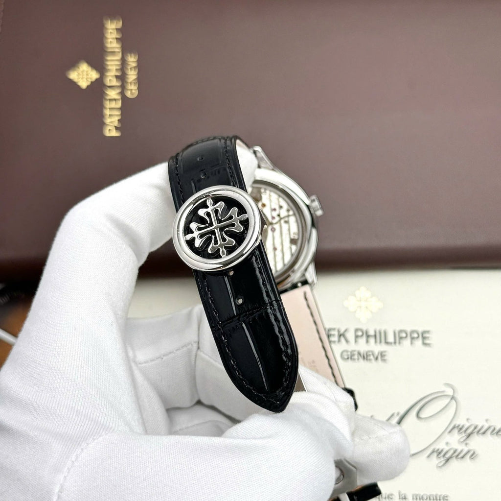Patek Philippe Grand Complications 5327 White Watch Leather Strap 40mm
