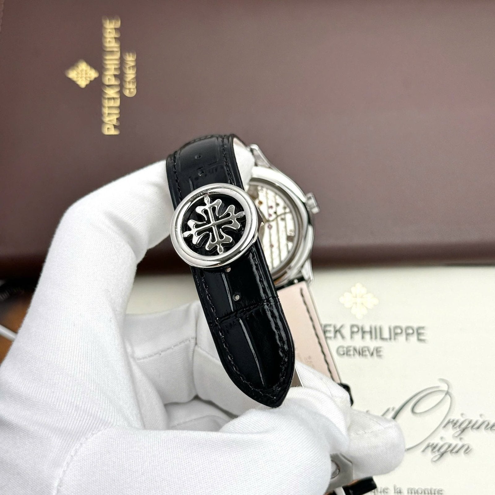 Patek Philippe Grand Complications 5327 White Watch Leather Strap 40mm