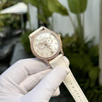 Patek Philippe Watch Complications 4947R White Leather Strap 38mm