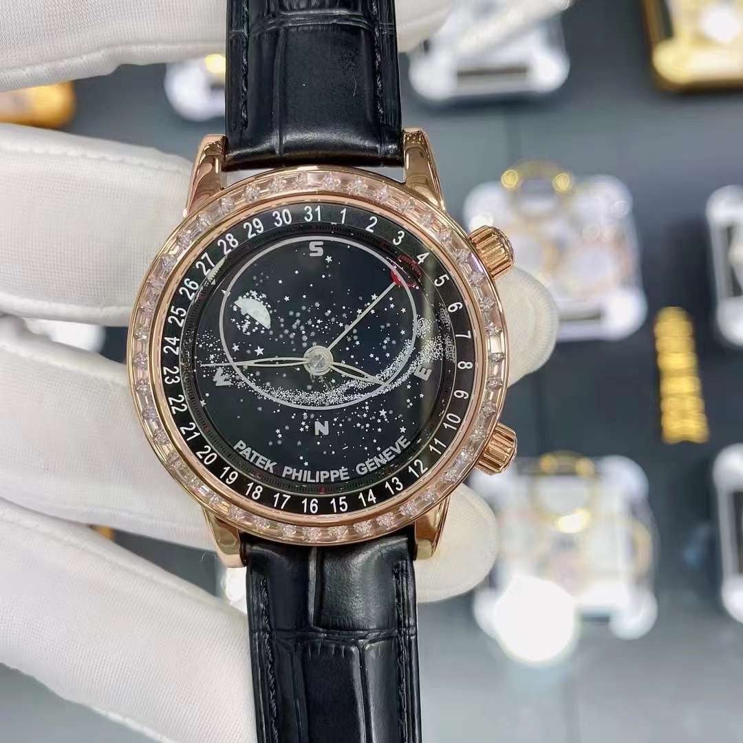 Patek Philippe Sky Moon Celestial 6104R Watch Black Dial 40mm