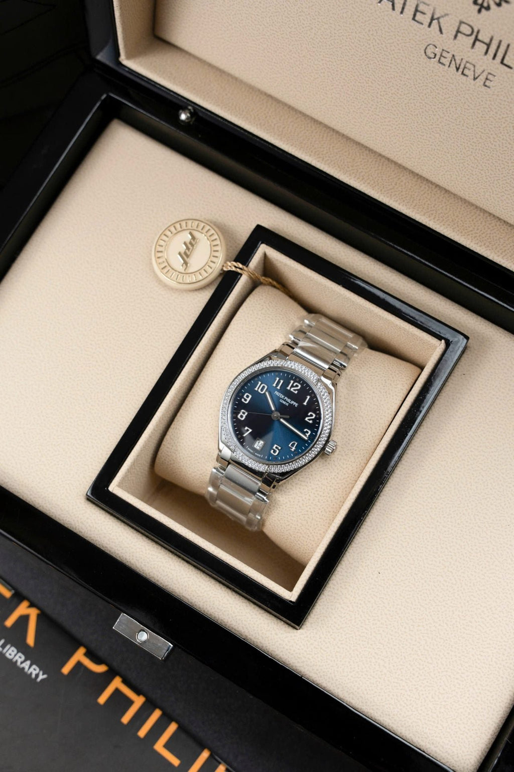 Patek Philippe Twenty 4 7300 Watch Blue Dial Metal Wire 36mm