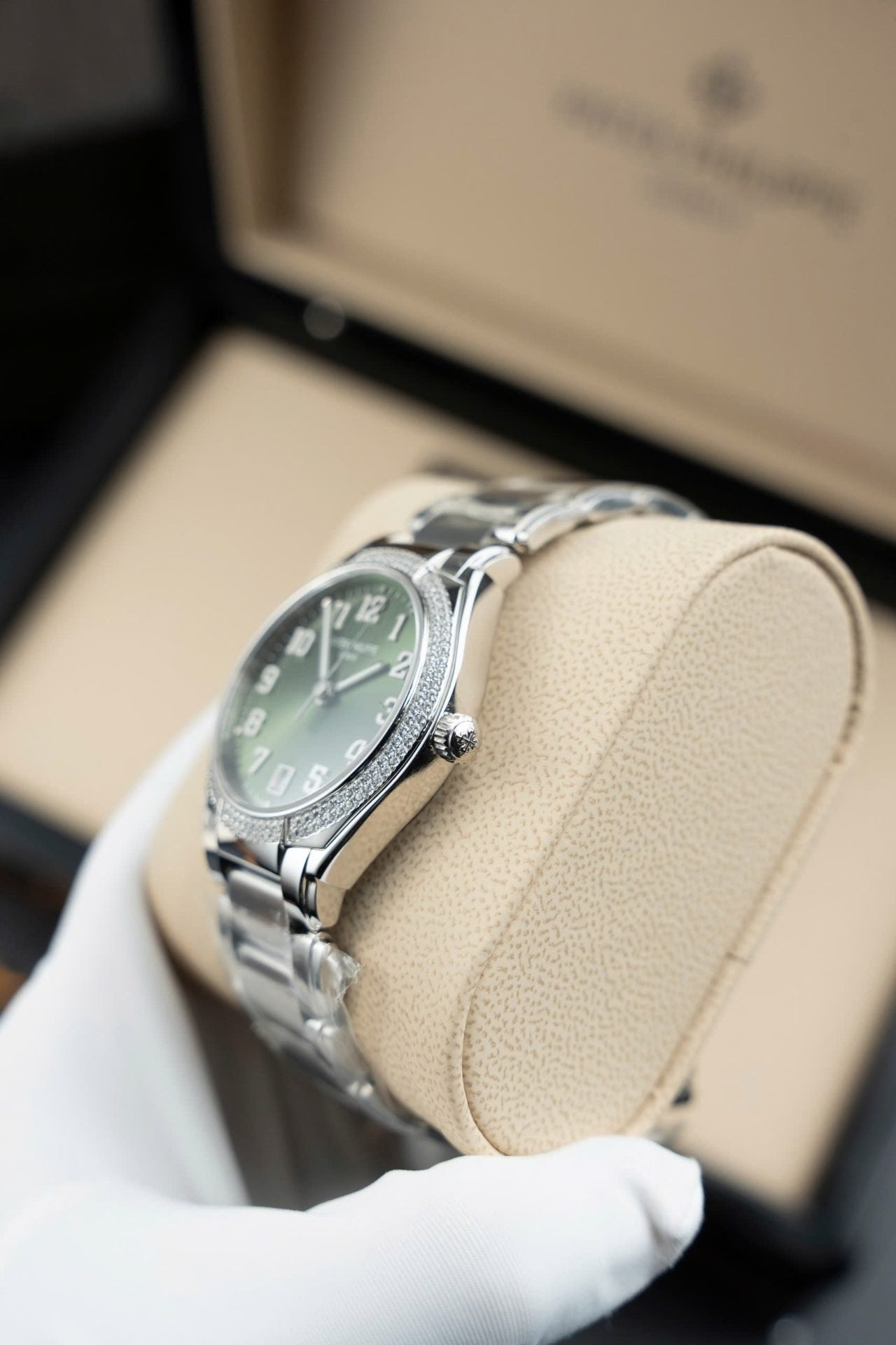 Patek Philippe Watch Twenty 4 7300 Green Dial Metal Wire 36mm