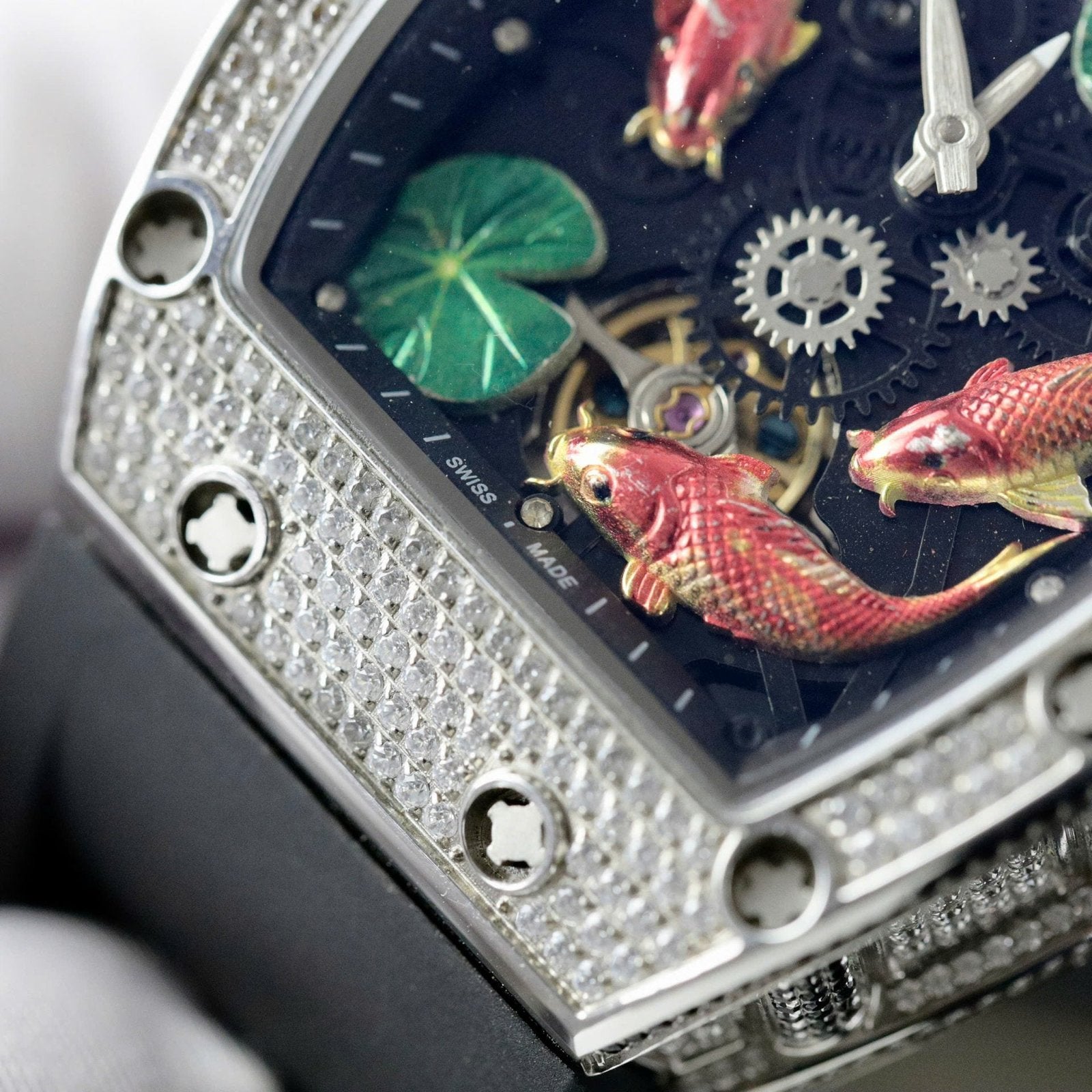 Richard Mille  Watch Rubber Strap Black 42mm