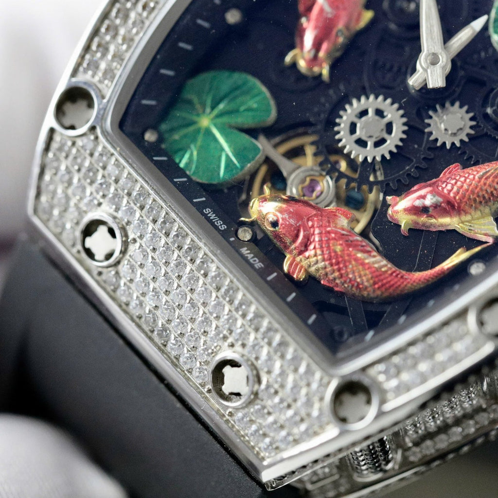 Richard Mille  Watch Rubber Strap Black 42mm