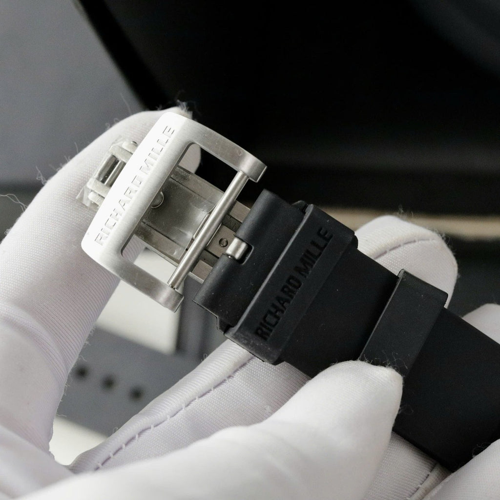 Richard Mille  Watch Rubber Strap Black 42mm