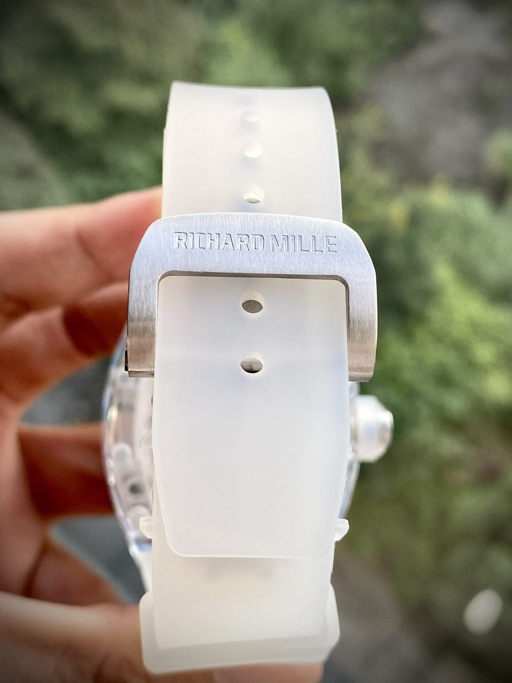 Richard Mille Watch RM12-01 Tourbillon Sapphire Rubber Strap 44mm