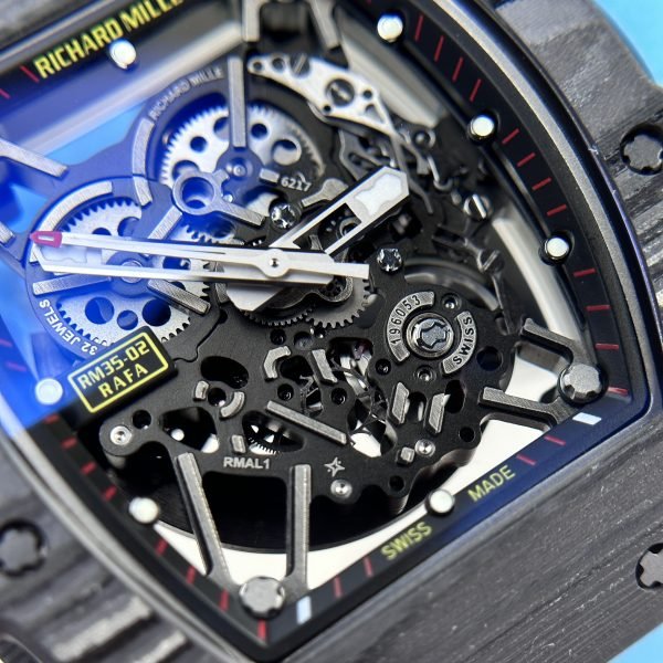 Richard Mille RM35-02 Full Carbon Case Blue 44mm