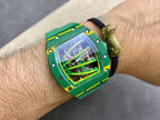 Richard Mille Watch RM59-01 Yohan Blake Tourbillon Carbon Green 43x50mm