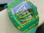Richard Mille Watch RM59-01 Yohan Blake Tourbillon Carbon Green 43x50mm