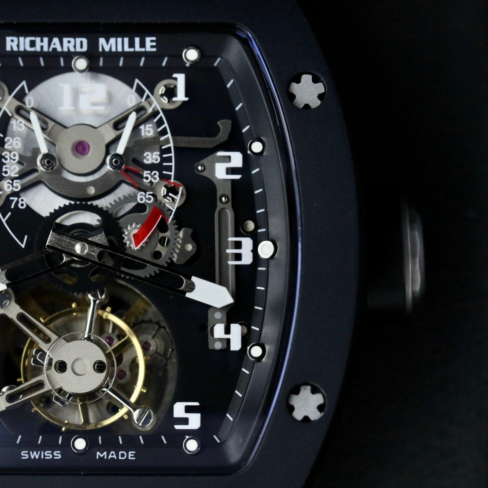 Richard Mille Watch RM001 Tourbillon Black Ceramic 42mm