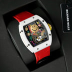 Richard Mille  Watche RM88 Smiley White Ceramic Fabic Nato Strap 42mm