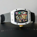 Richard Mille Watch RM88 Smiley Fabic Nato Gray 42mm