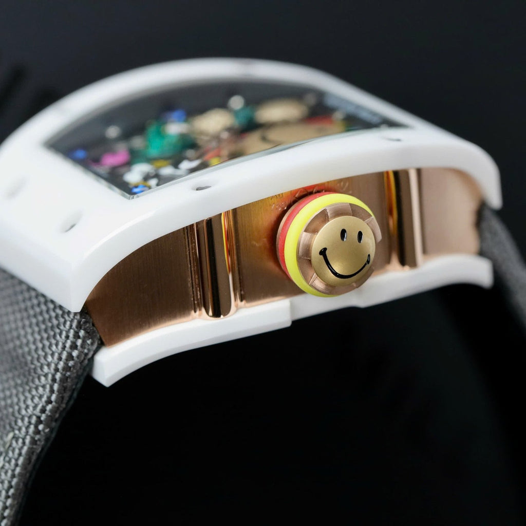 Richard Mille Watch RM88 Smiley Fabic Nato Gray 42mm