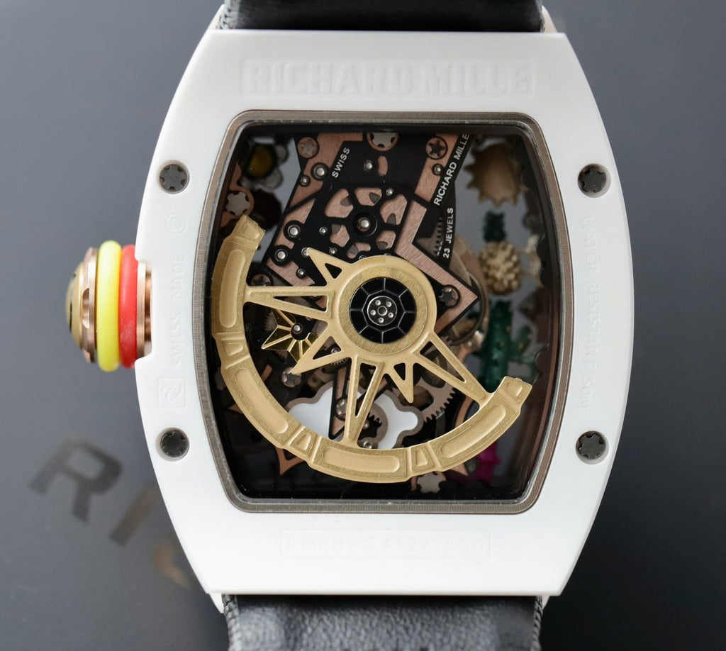Richard Mille Watch RM88 Smiley Fabic Nato Gray 42mm