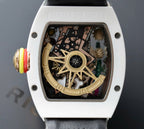 Richard Mille Watch RM88 Smiley Fabic Nato Gray 42mm