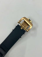 Richard Mille Watch RM052 Rose Gold Skull Rubber Strap 42mm
