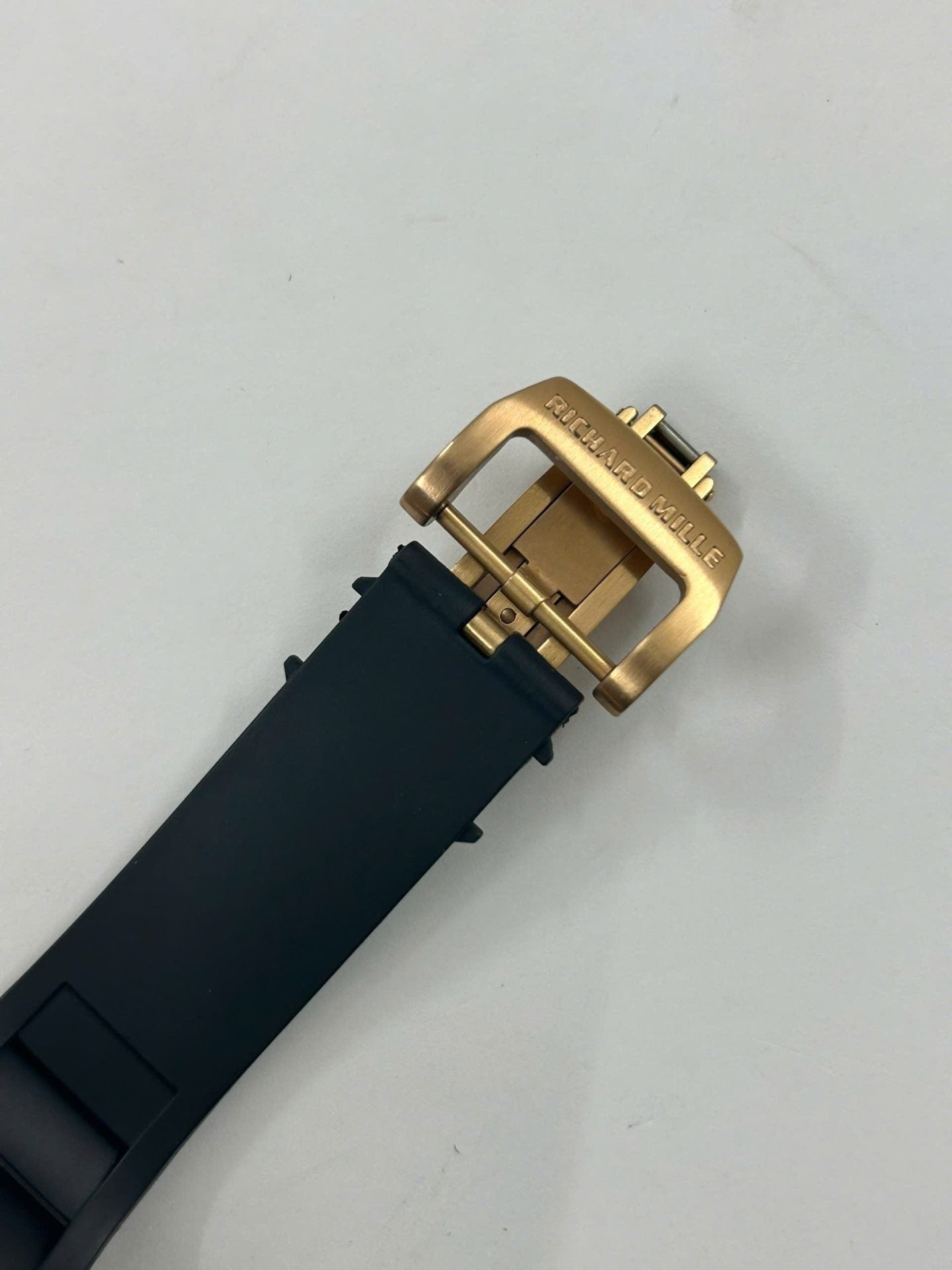 Richard Mille Watch RM052 Rose Gold Skull Rubber Strap 42mm