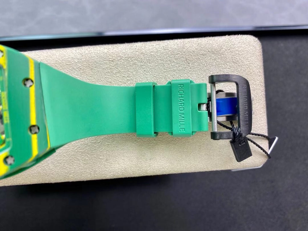 Richard Mille Watch RM59-01 Yohan Blake Tourbillon Carbon Green 43x50mm