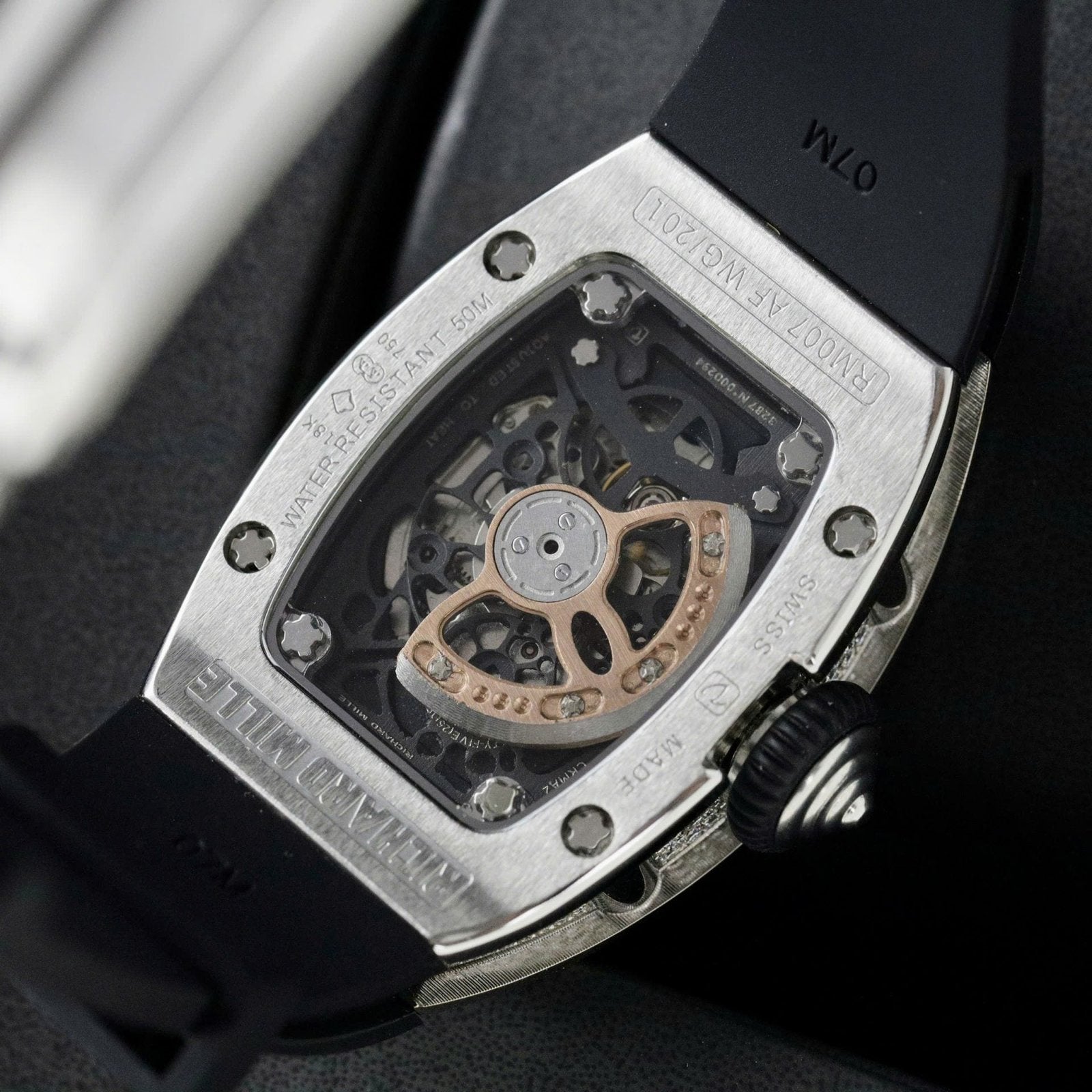 Richard Mille RM007 Watch Moissanite Diamonds 36mm