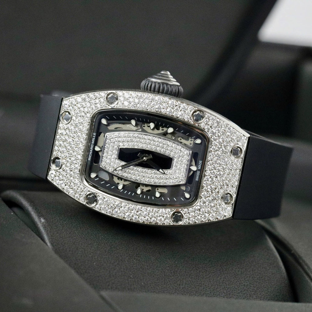 Richard Mille RM007 Watch Moissanite Diamonds 36mm