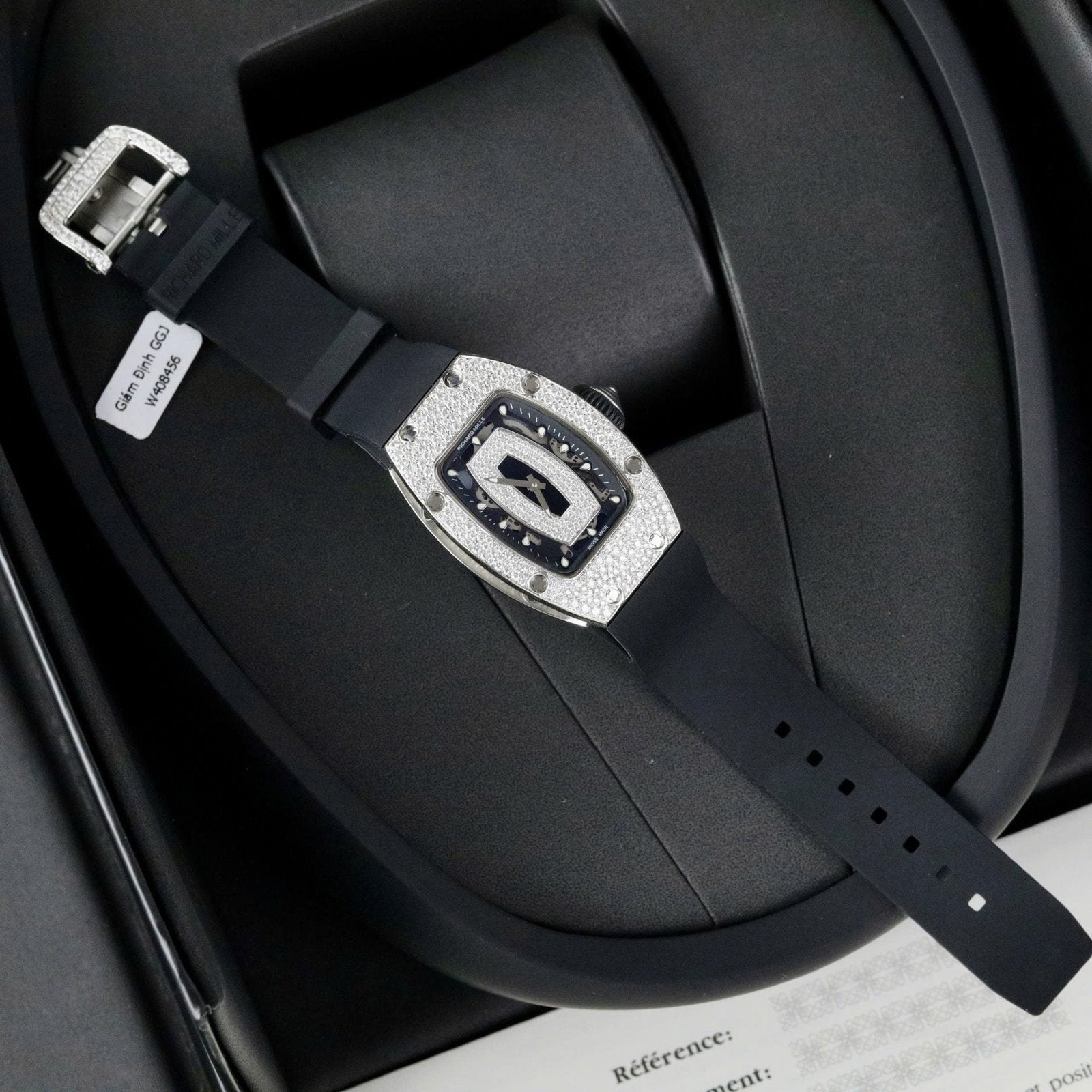 Richard Mille RM007 Watch Moissanite Diamonds 36mm