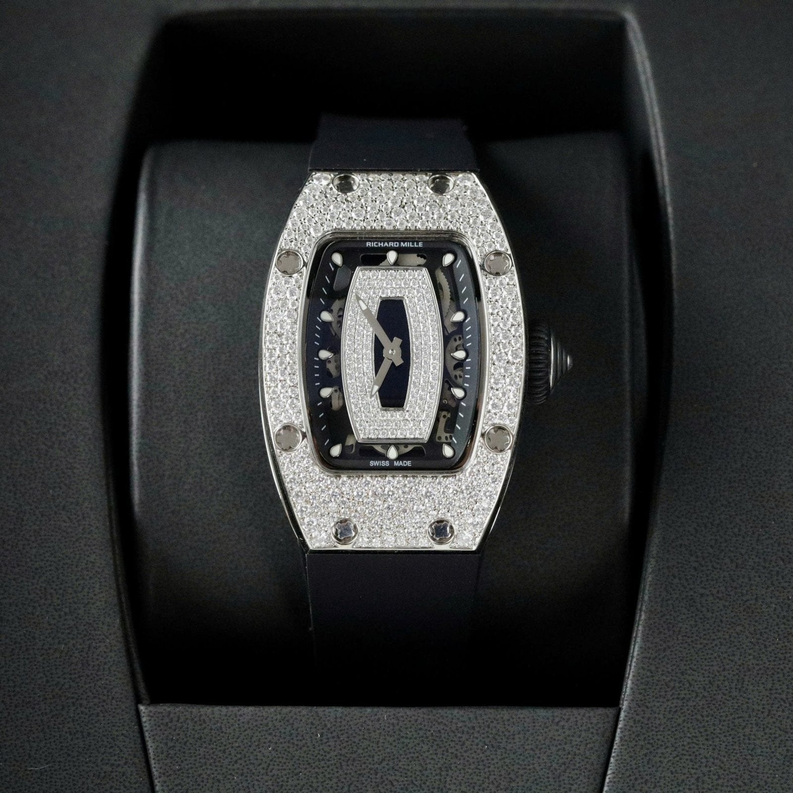 Richard Mille RM007 Watch Moissanite Diamonds 36mm