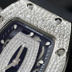Richard Mille RM007 Watch Moissanite Diamonds 36mm