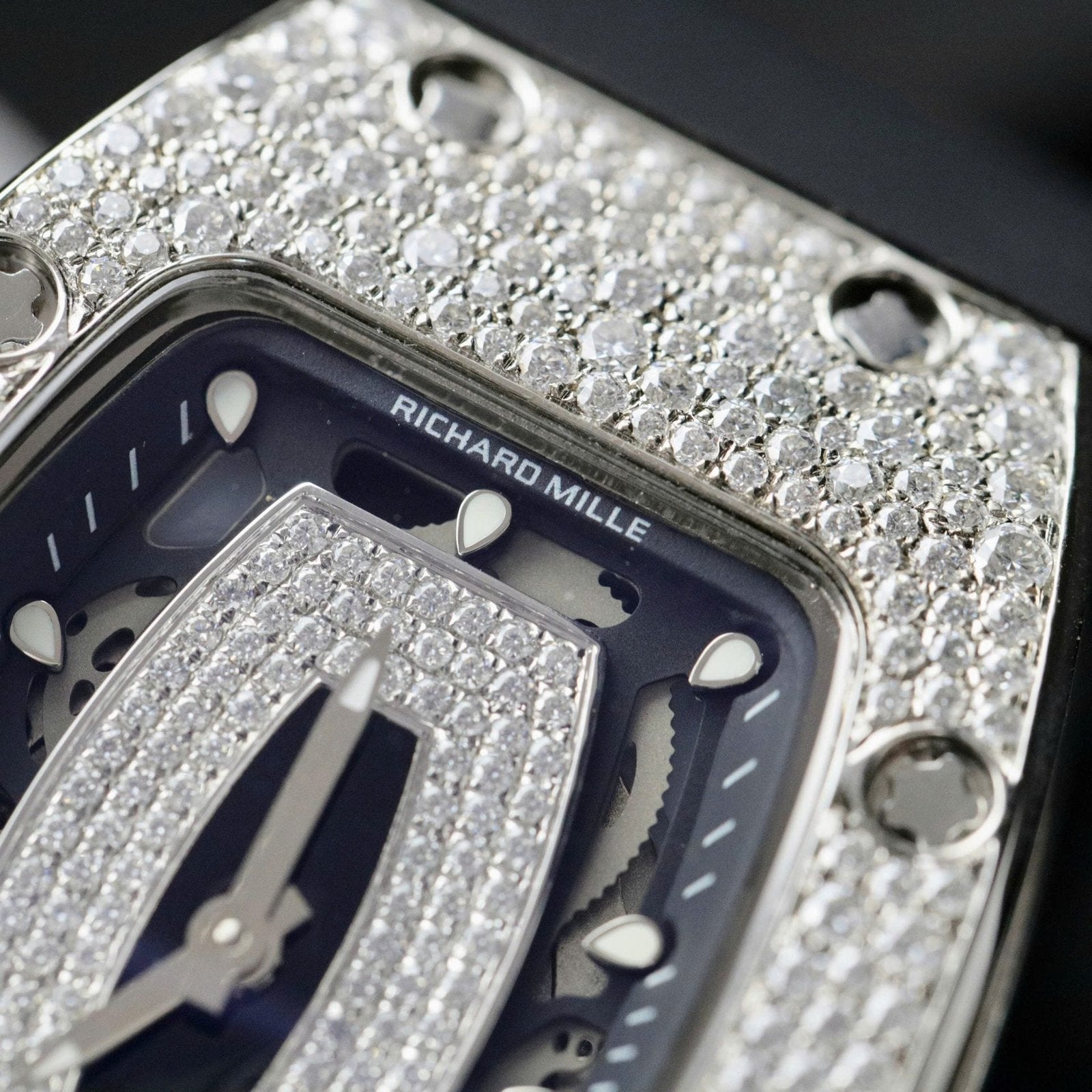 Richard Mille RM007 Watch Moissanite Diamonds 36mm