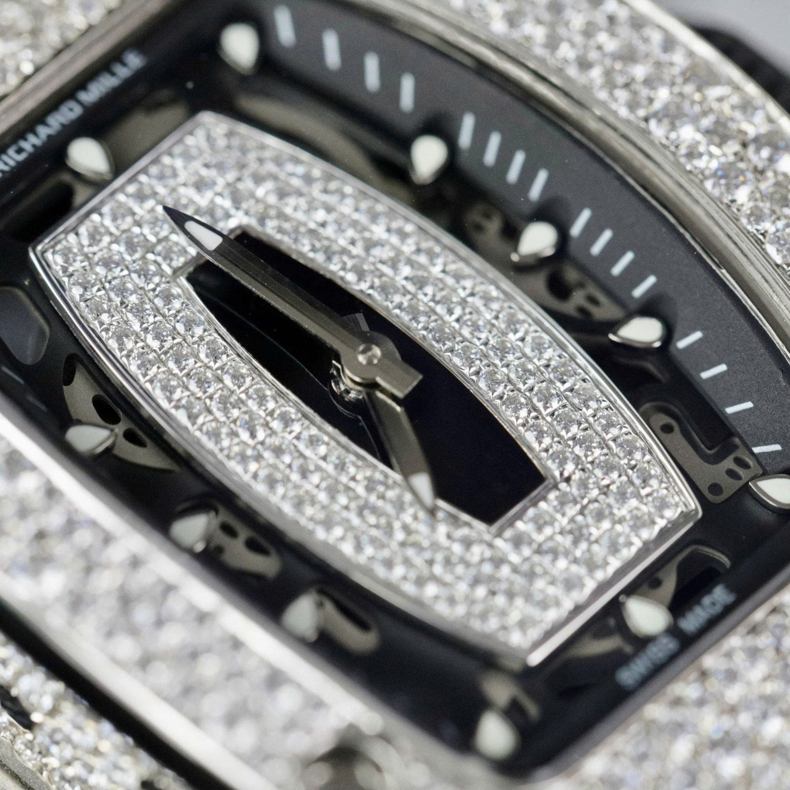 Richard Mille RM007 Watch Moissanite Diamonds 36mm