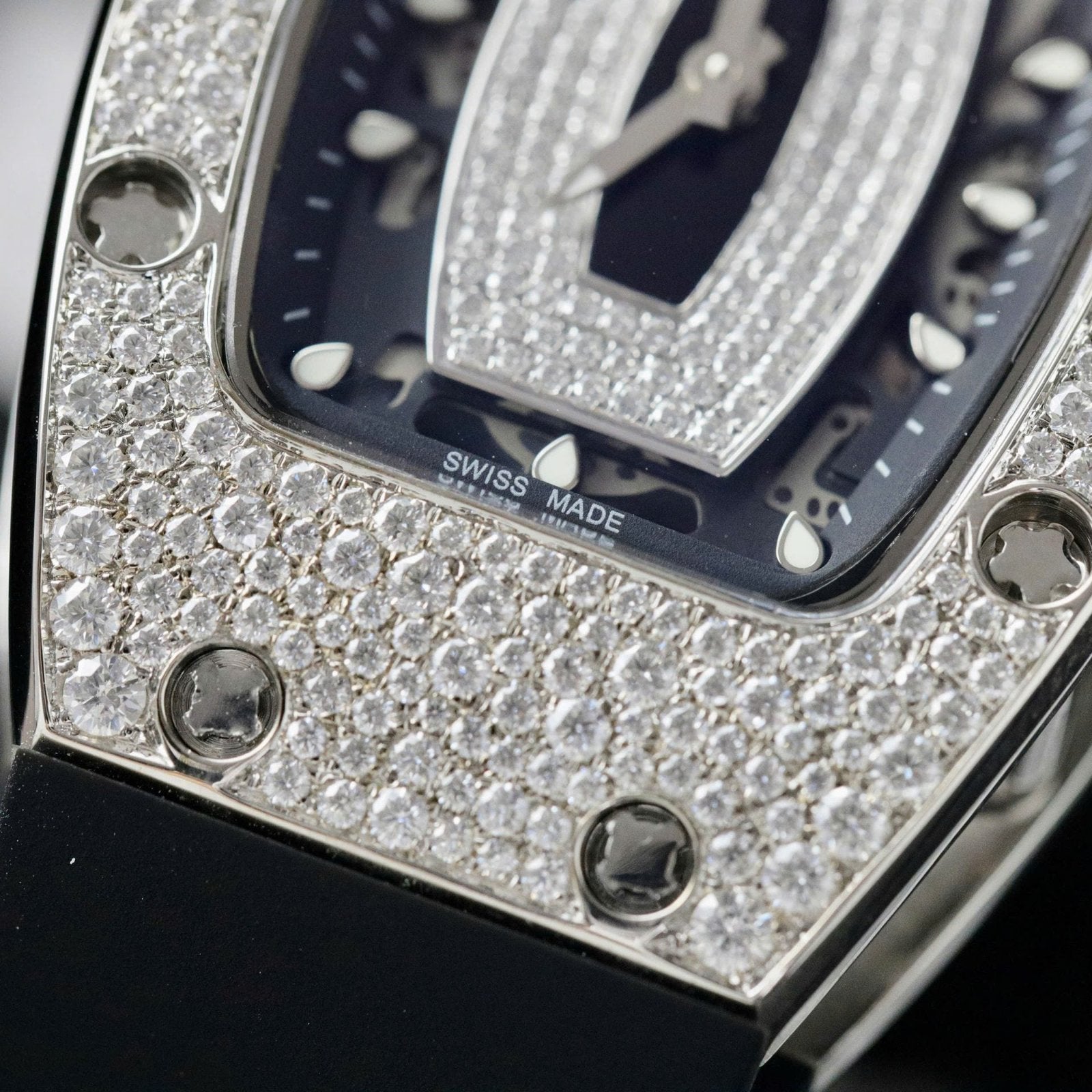 Richard Mille RM007 Watch Moissanite Diamonds 36mm