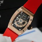 Richard Mille RM007 Watch  Moissanite Diamonds Red 36mm