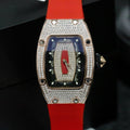 Richard Mille RM007 Watch  Moissanite Diamonds Red 36mm