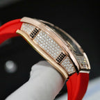 Richard Mille RM007 Watch  Moissanite Diamonds Red 36mm