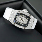 Richard Mille RM007 Watch White  Full Moissanite Diamonds 36mm