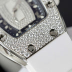 Richard Mille RM007 Watch White  Full Moissanite Diamonds 36mm