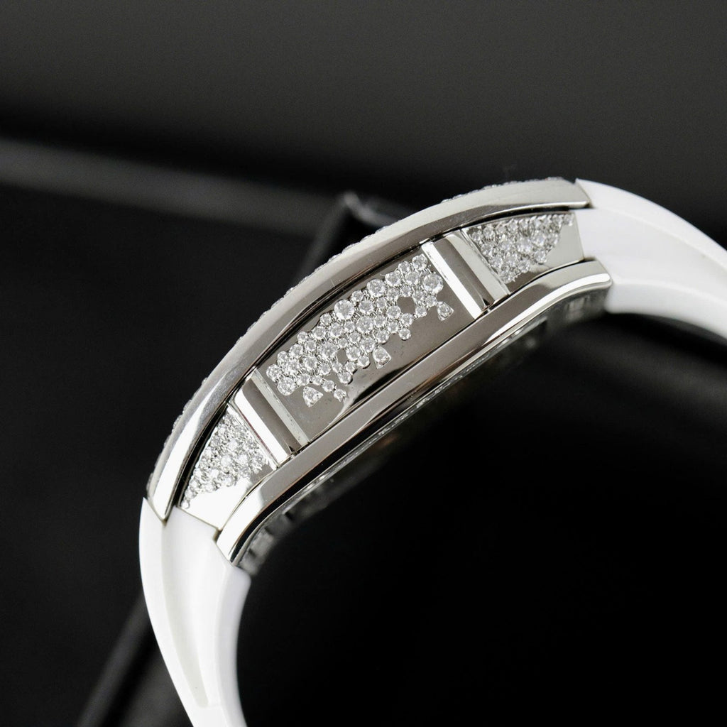 Richard Mille RM007 Watch White  Full Moissanite Diamonds 36mm