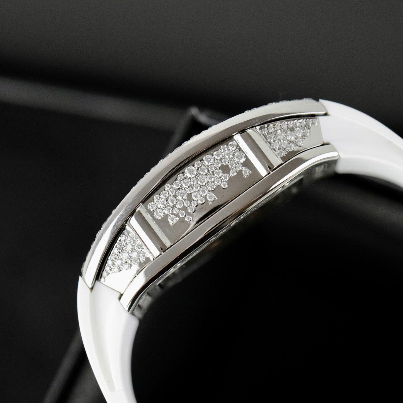 Richard Mille RM007 Watch White  Full Moissanite Diamonds 36mm