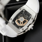 Richard Mille RM007 Watch White  Full Moissanite Diamonds 36mm