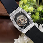 Richard Mille Watch RM007 Red Dial Rubber Strap 36mm