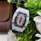 Richard Mille Watch RM007 Red Dial Rubber Strap 36mm