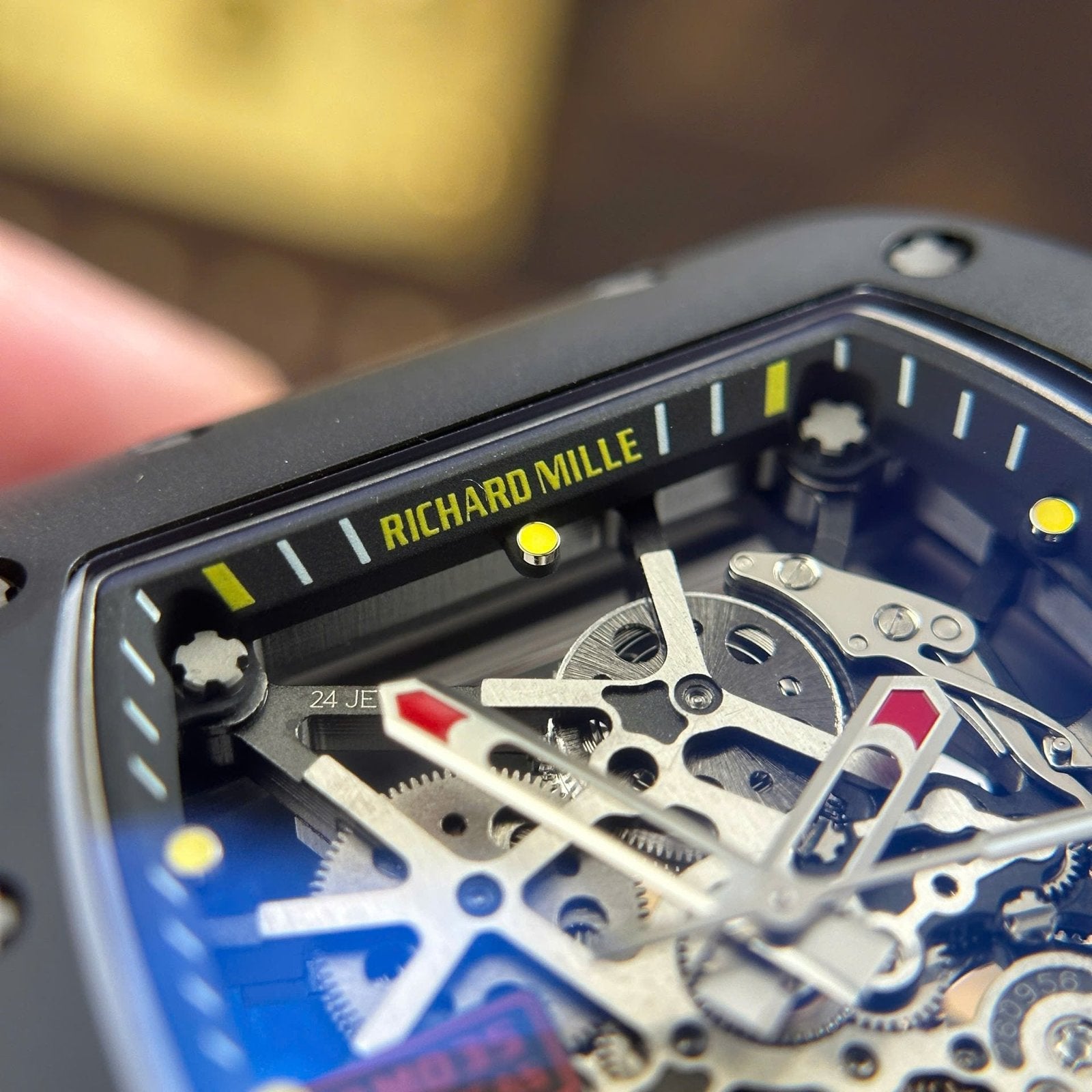 Richard Mille RM035 Americas Toro  Watch Black Ceramic Rubber Strap 40x48mm