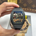 Richard Mille RM035 Americas Toro  Watch Black Ceramic Rubber Strap 40x48mm