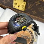 Richard Mille RM035 Americas Toro  Watch Black Ceramic Rubber Strap 40x48mm