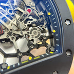 Richard Mille RM035 Americas Toro  Watch Black Ceramic Rubber Strap 40x48mm