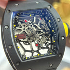 Richard Mille RM035 Americas Toro  Watch Black Ceramic Rubber Strap 40x48mm