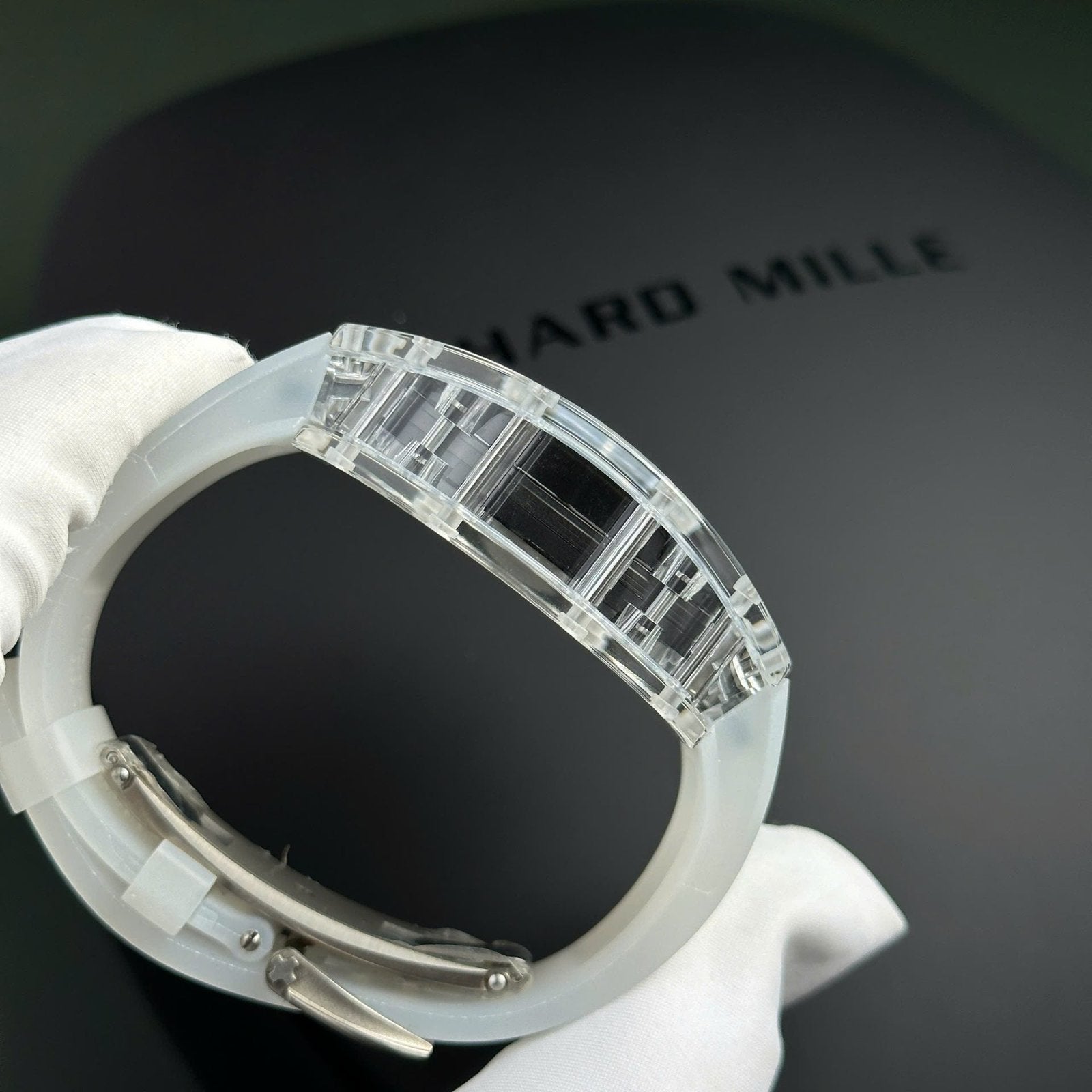 Richard Mille RM055 Sapphire Crystal Watch Rubber Strap 45mm