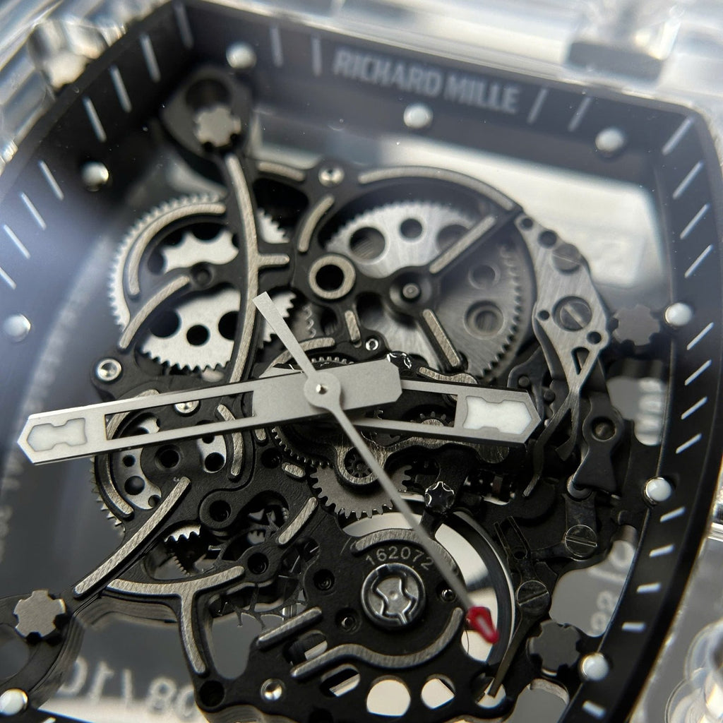 Richard Mille RM055 Sapphire Crystal Watch Rubber Strap 45mm
