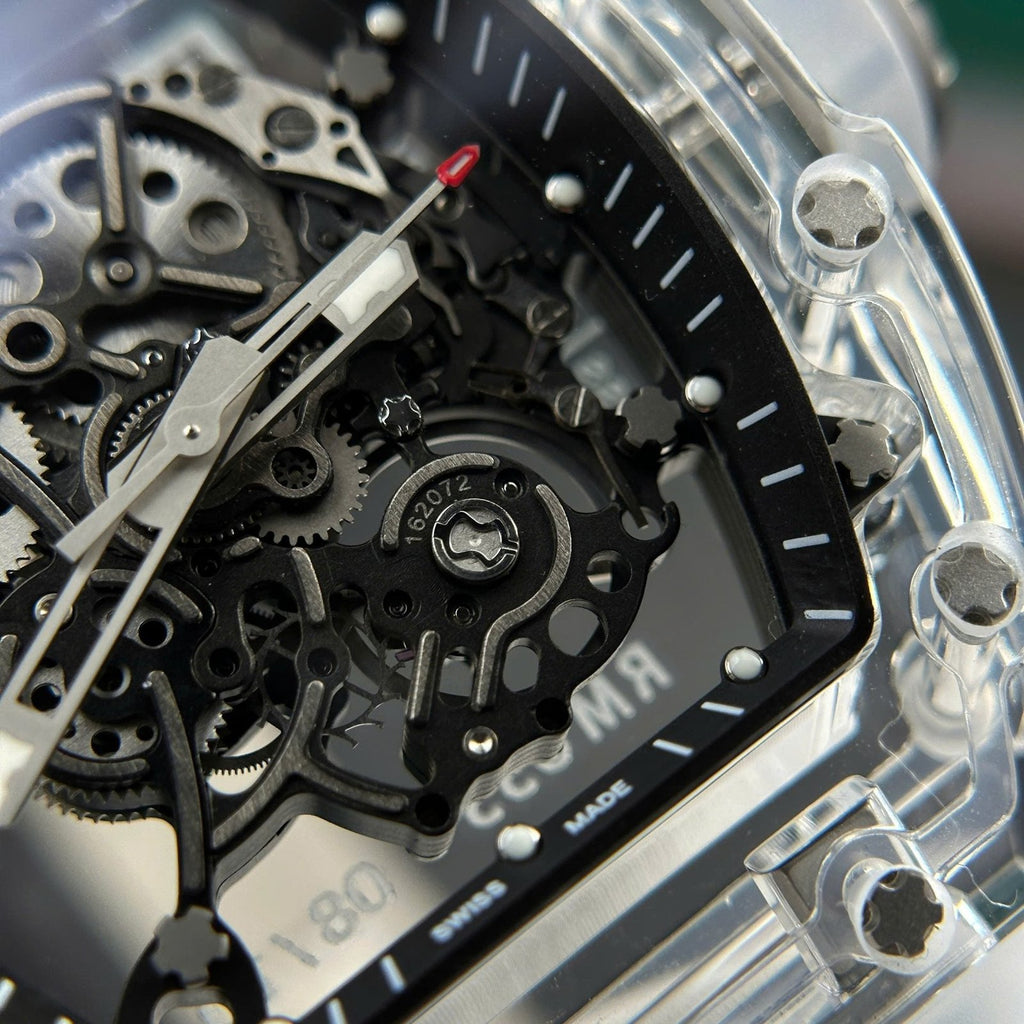 Richard Mille RM055 Sapphire Crystal Watch Rubber Strap 45mm